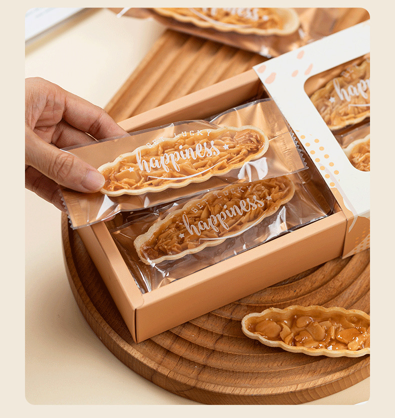 ถุงซีลสีทองหน้าใส Happiness ขนาด 15*5.4 cm (แพค 100 ใบ)