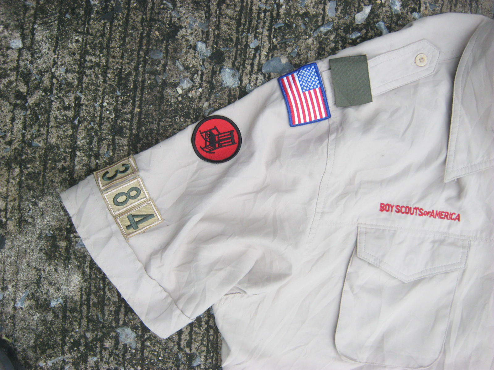 ขายแล้ว เสื้อลูกเสือแขนสั้น อเมริกา