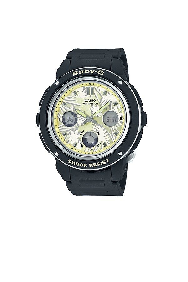 Casio Baby-G นาฬิกาข้อมือผู้หญิง สีดำ สายเรซิ่น รุ่น BGA-150F-1ADR