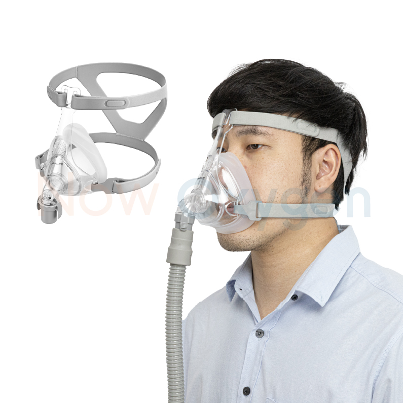 หน้ากากชนิดครอบจมูกและปากสำหรับเครื่อง CPAP Bipap (Yuwell Nasal Mask YF-01) มีขนาด S M L