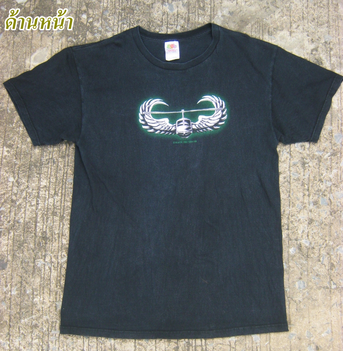 ขายแล้ว เสื้อยืด เครื่องหมาย AIRASSAULT กองทัพสหรัฐ