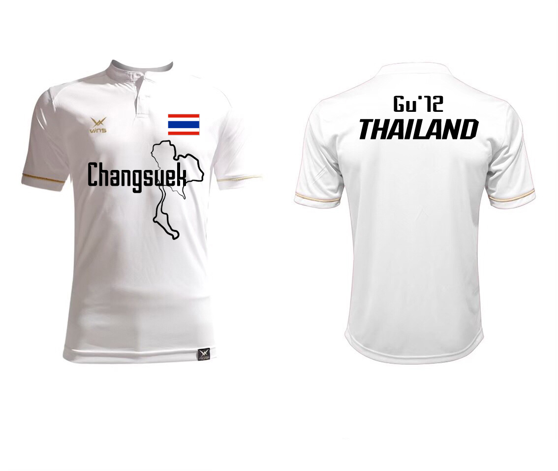 เสื้อเชียร์ช้างศึก VINS SPORT CLASSIC GU12 สีขาว