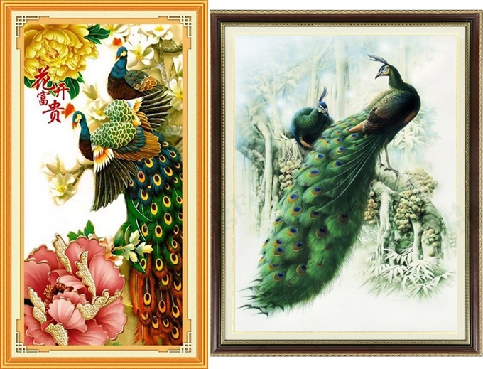 Couple Peacock (พิมพ์ลาย)
