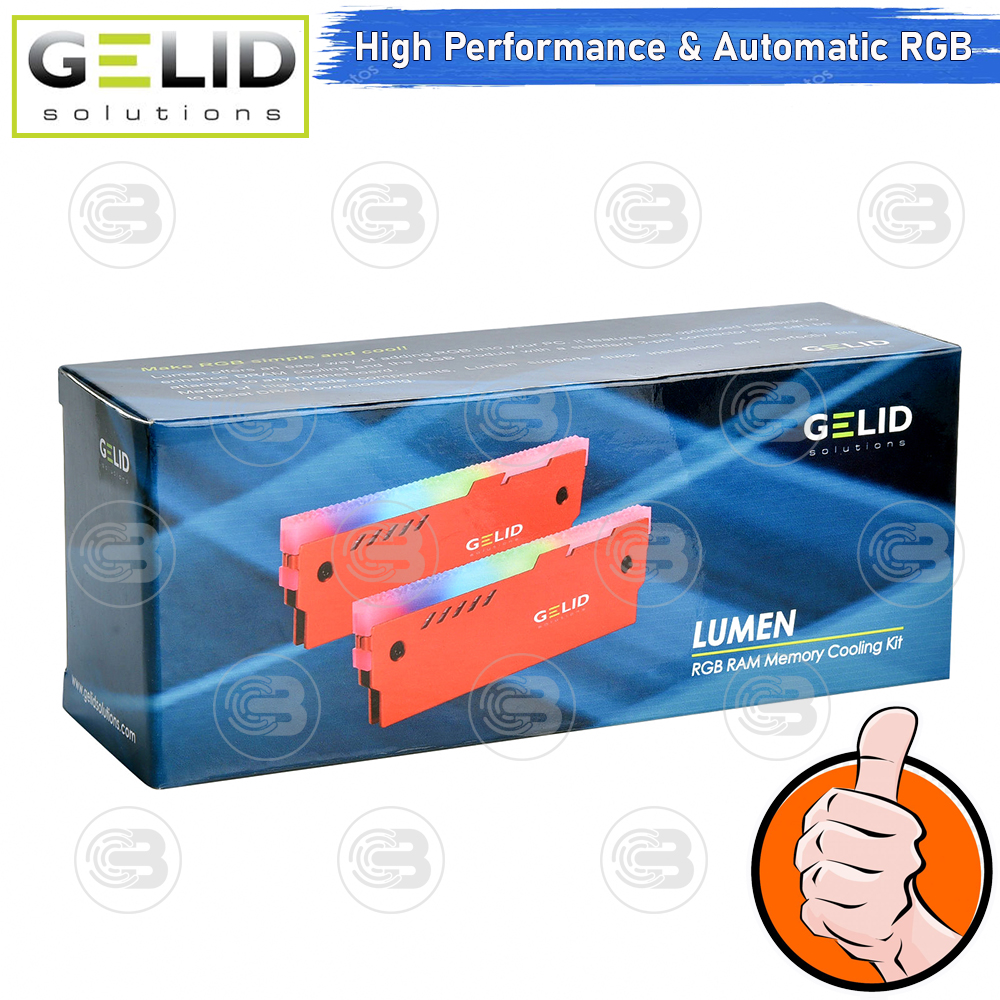[CoolBlasterThai] GELID LUMEN RGB RAM COOLER (RED) ประกัน 2 ปี