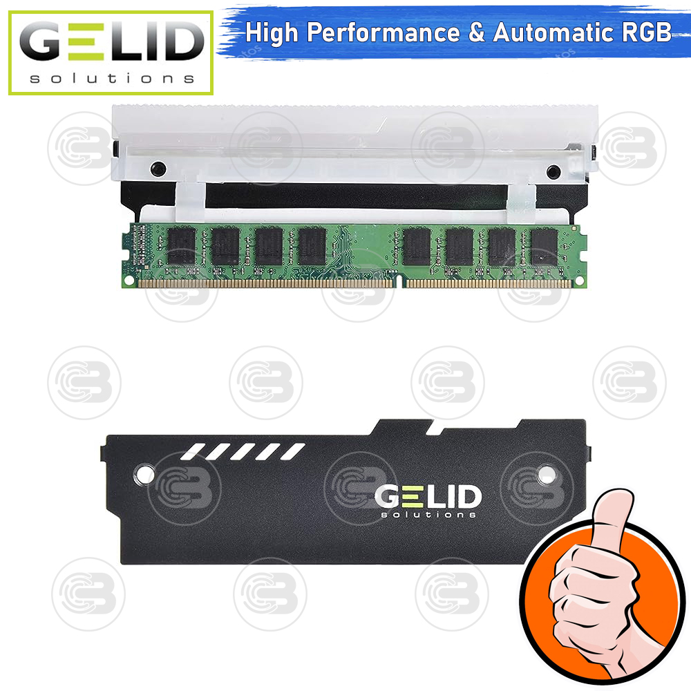 [CoolBlasterThai] GELID LUMEN RGB RAM COOLER (BLACK) ประกัน 2 ปี
