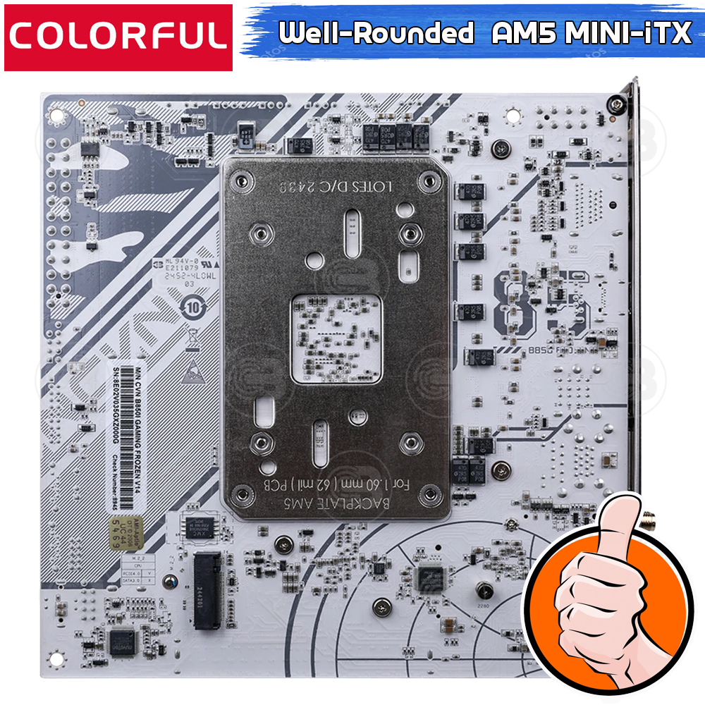[CoolBlasterThai] COLORFUL MAINBOARD CVN B850I GAMING FROZEN V14 AMD AM5 DDR5 Mini-iTX ประกัน 3 ปี