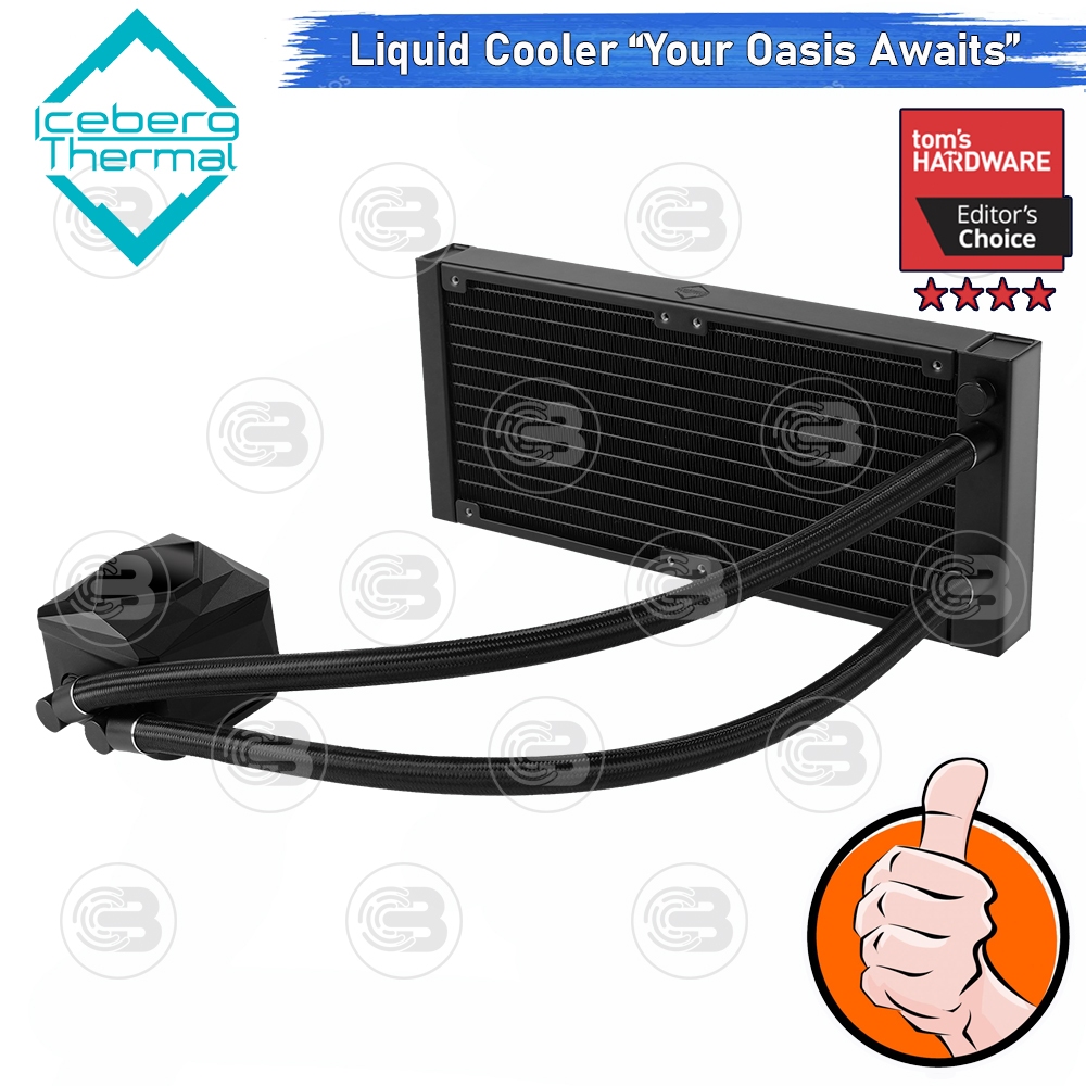 [CoolBlasterThai] Iceberg Thermal IceFLOE OASIS 240 AIO CPU Liquid Cooler with A-RGB ประกัน 7 ปี