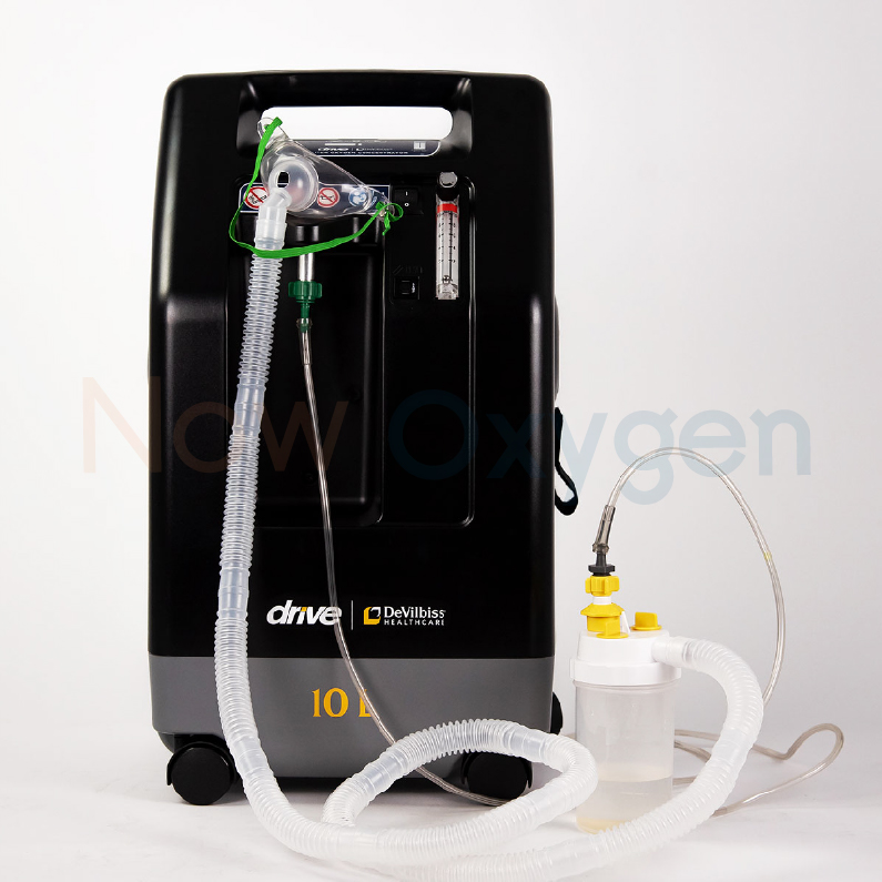 ตู้พักฟื้นสัตว์ขนาด 60*60 ซม. จับคู่กับเครื่องผลิตออกซิเจนขนาด 10 ลิตรแรงดันสูง 20 psi Devilbiss 1025KS