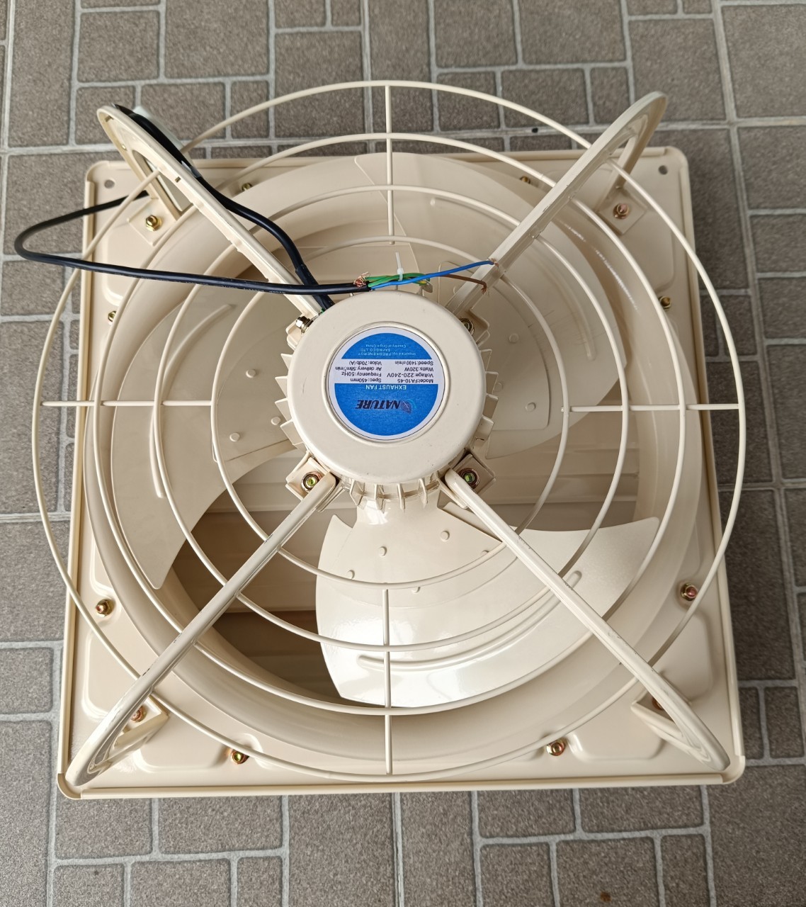 พัดลมระบายอากาศ, (Exhaust Fan), FA10-20S, 25S, 30S, 35S, 40S, 45S, (ขนาด 8,10,12,14,16,18 นิ้ว) บานเกร็ด