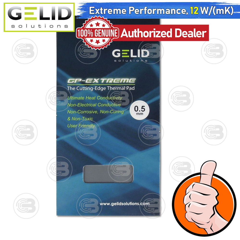 [CoolBlasterThai] GELID GP-EXTREME Thermal Pad 80x40x0.5 mm./12.0 W/mK (TP-GP01-A)