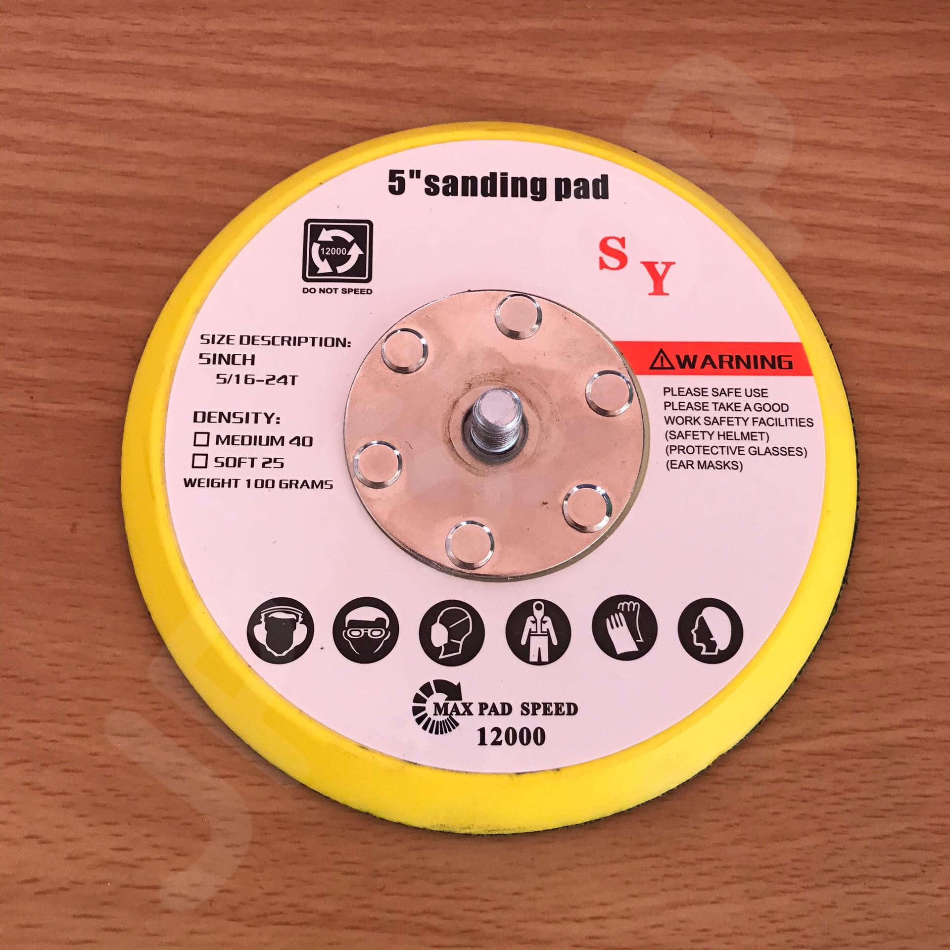 เครื่องขัดกระดาษทรายแบบกลมพร้อมที่เก็บฝุ่น 5 นิ้ว (ใช้กับปัีมลม) #14410