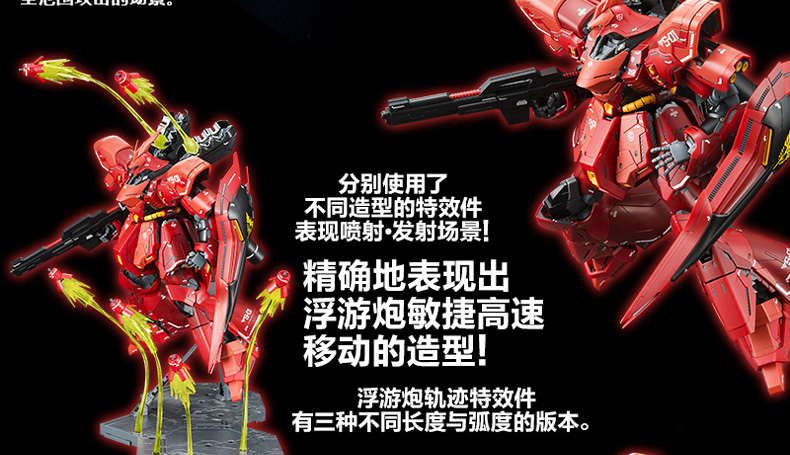EXPANSION FUNNEL EFFECT SET FOR MG 1/100 SAZABI Ver.Ka & RE/100 NIGHTINGALE