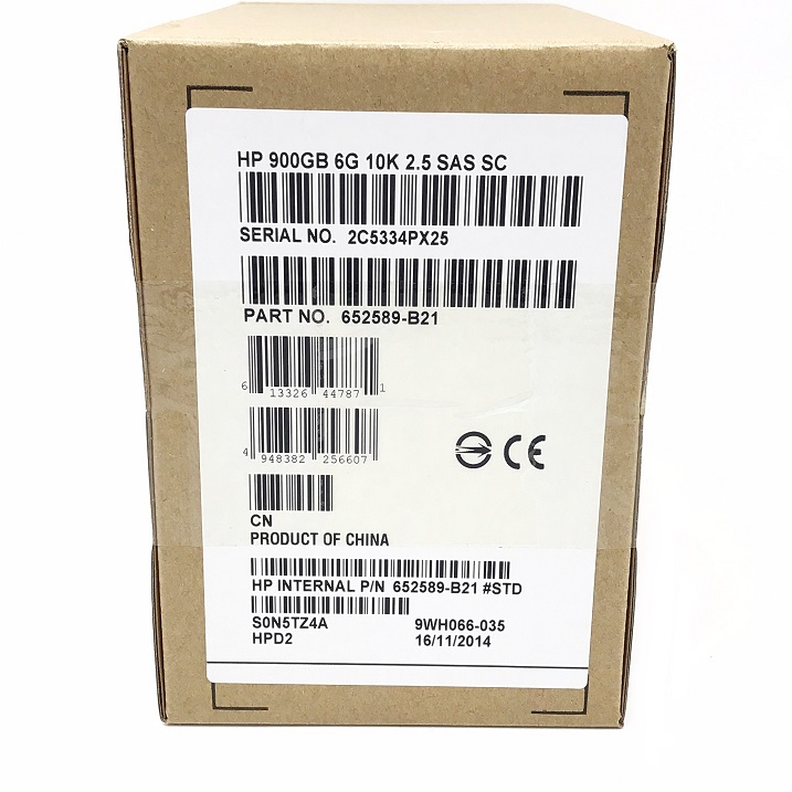 HP 652589-B21 653971-001 [TorCompTH Thailand - ขาย จำหน่าย ราคา] HP 900GB 6G 10K 2.5IN SAS HDD for G8 G9 D3700