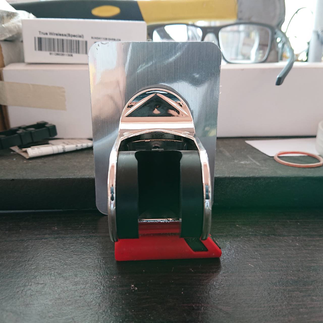 ที่ยึดหัวฝักบัว ห้องอาบน้ำ ตัวยึดติดผนัง แท่นยึดฝักบัว ฝักชำระABS ไม่ต้องเจาะ#83000