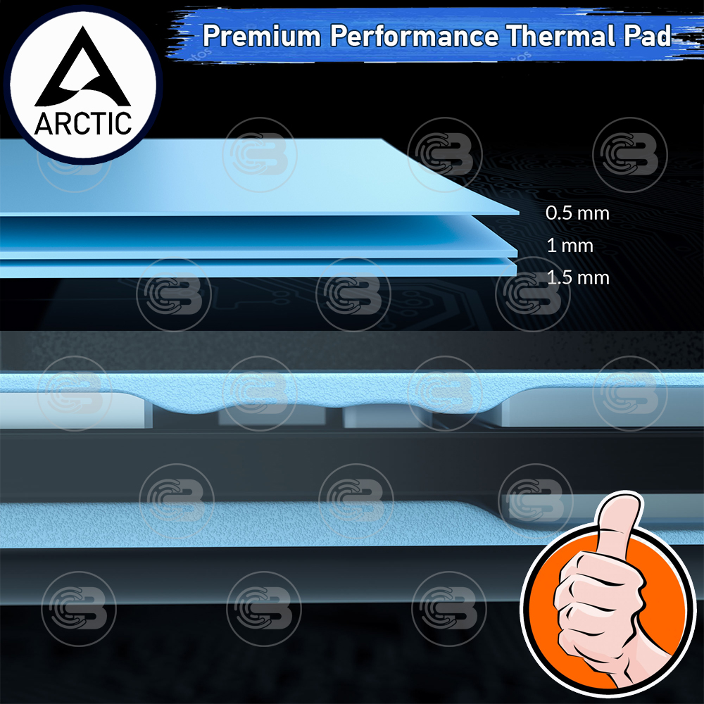 [CoolBlasterThai] Arctic Premium Performance Thermal Pad (TP-3) 120x20x1.0 mm.(4 PCS)