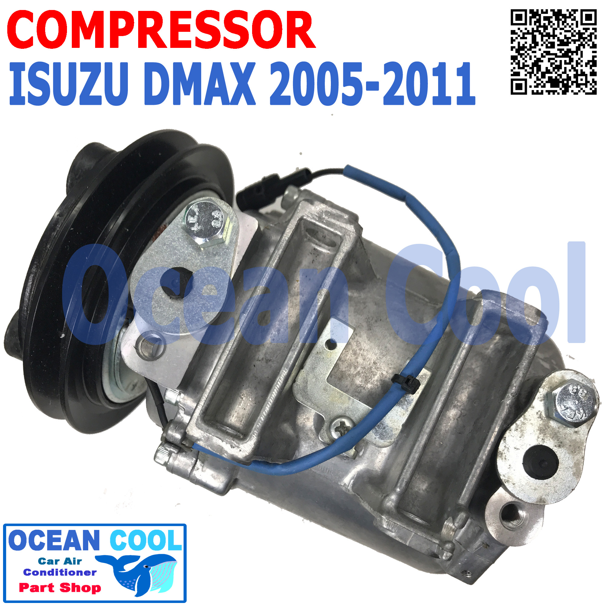 คอมเพรสเซอร์ อีซูซุ ดีแม็ก 2005 - 2011 COM0064 แบบเดิมติดรถ รหัสสินค้า 897919 - 2490 CALSONIC Compressor ISUZU D-MAX 2005 2006 2007 2008 2009 2010 2011 คอมแอร์ รถยนต์ คอมแอร์ คอมเพลสเซอร์ อะไหล่ แอร์ รถยนต์