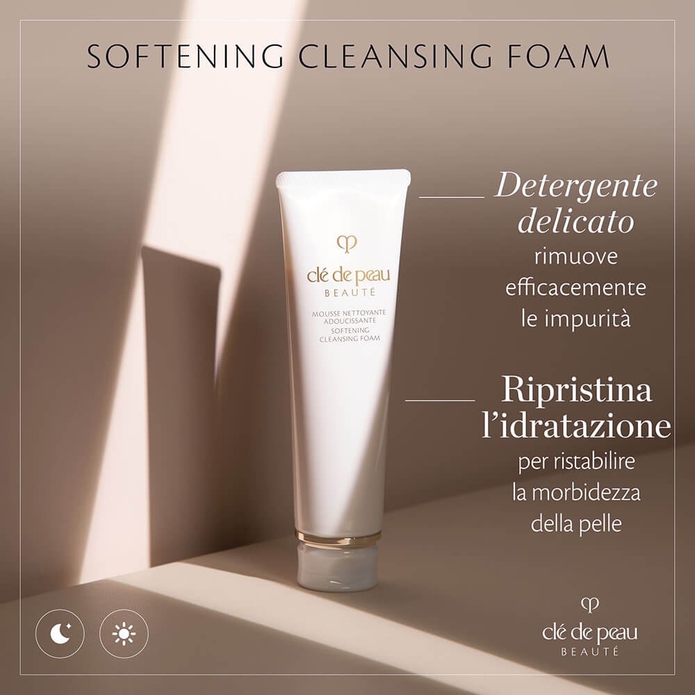 โฟมล้างหน้า Cle De Peau Beaute Mousse Nettoyante softening Cleansing Foam 20ml. ขนาดทดลอง ของแท้