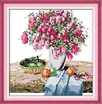 Vase and Fruits (ไม่พิมพ์/พิมพ์ลาย)