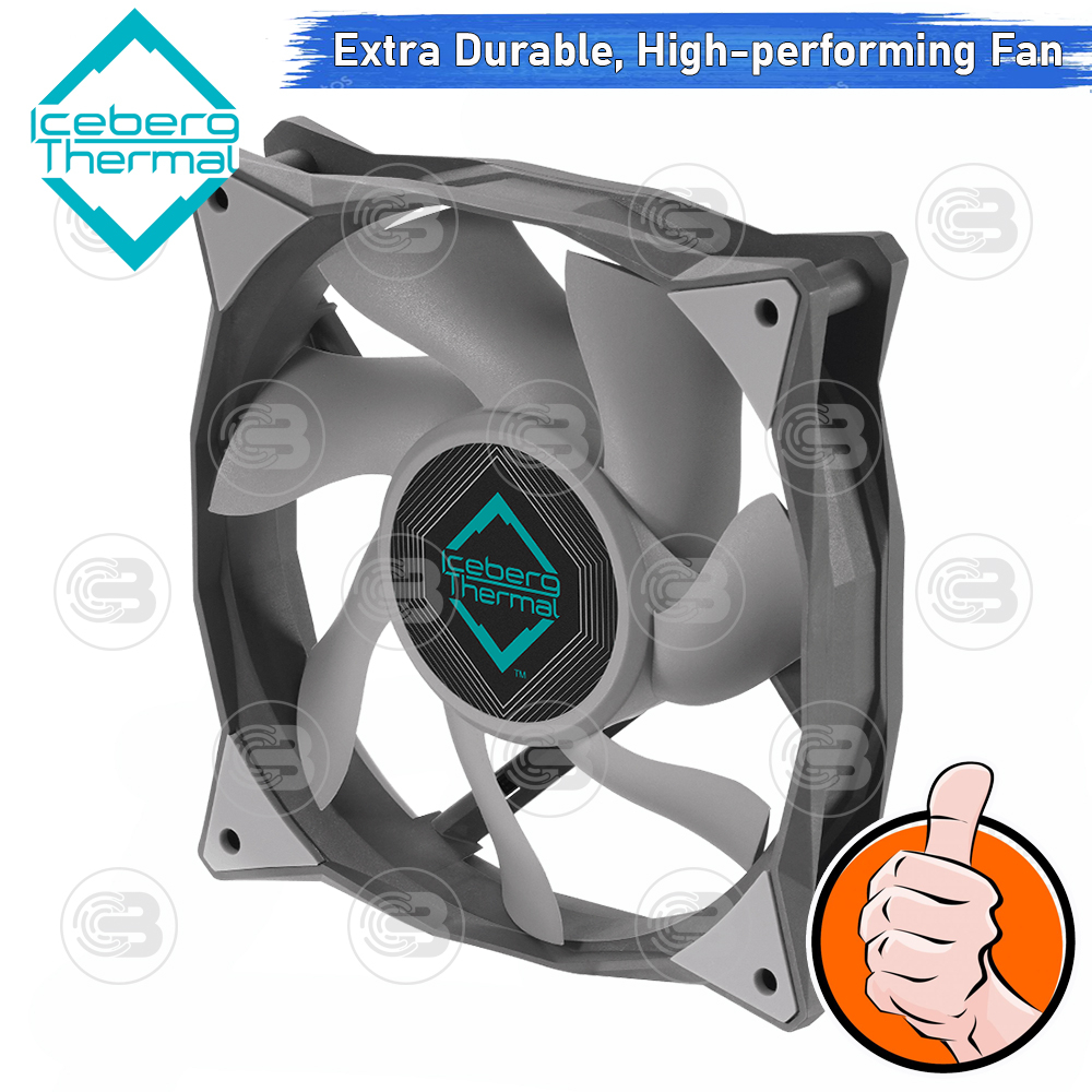 [CoolBlasterThai] Iceberg Thermal IceGALE Xtra 120 Gray Fan Case (size 120 mm.) X3 Value Pack ประกัน 6 ปี