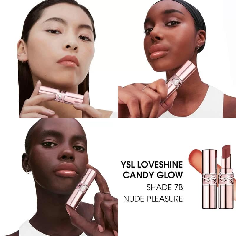 ลิปบาล์ม YSL Loveshine Candy Glow 3.1g สี 7B Nude Pleasure ของแท้