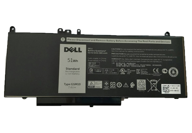 Battery Dell Latitude E5570 E5470 แท้ ตรงรุ่น 51Whr แบตเตอรี่ Dell E5570 E5470 แบตเตอรี่ Dell Latitude 14 5000 Series ของแท้ ประกันศูนย์ DELL ราคา พิเศษ