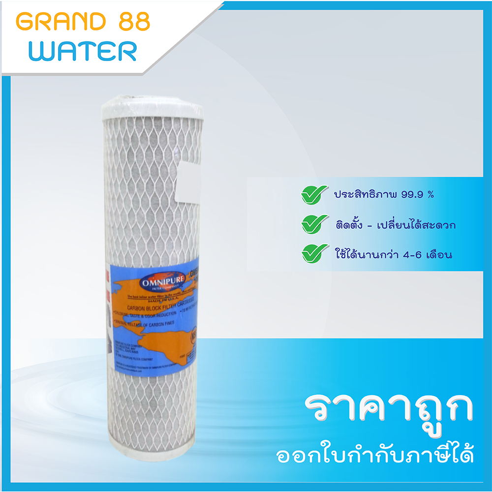 ไส้กรองคาร์บอน 10" OMNIPURE (USA)