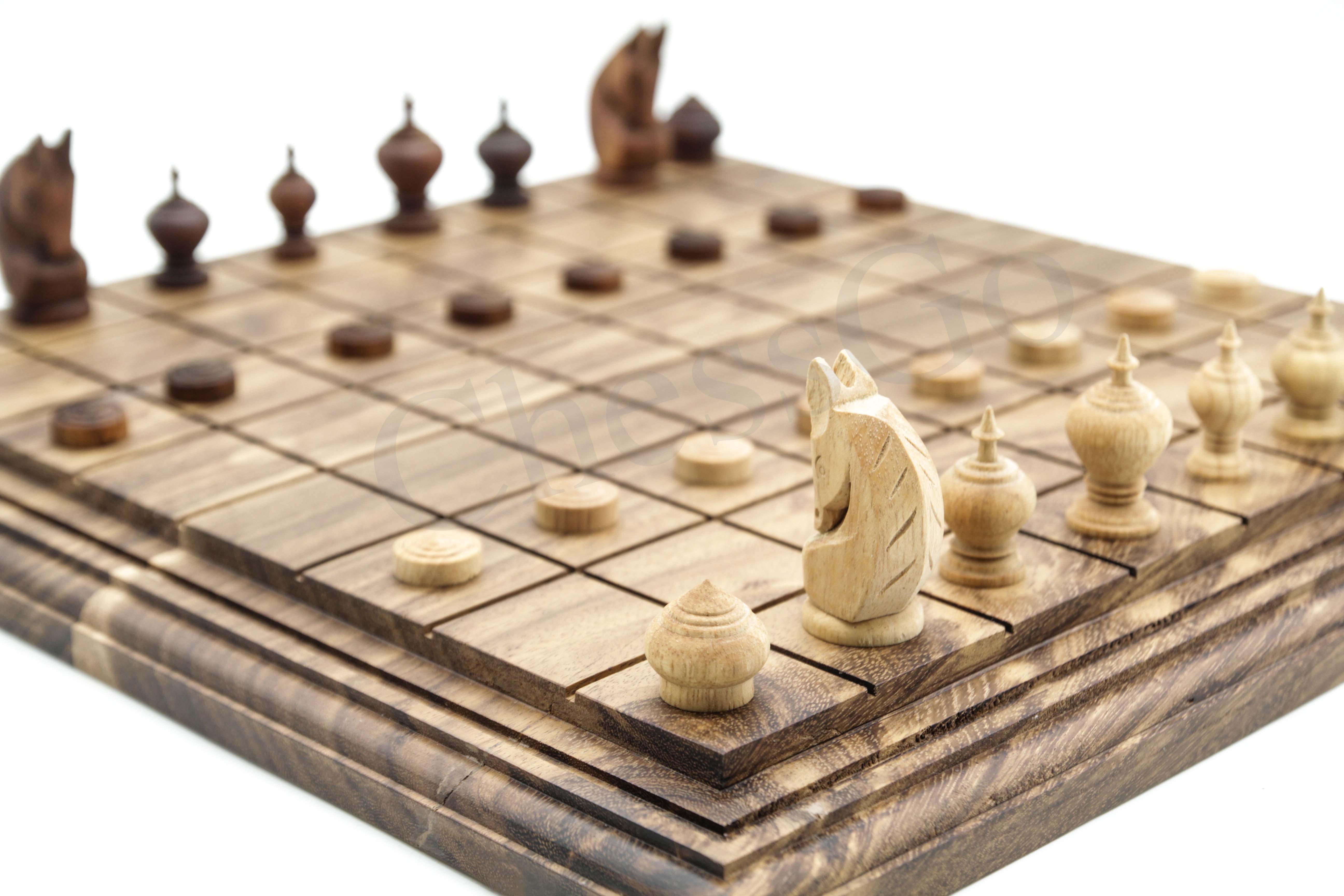 ชุดหมากรุกไทยไม้พฤกษ์(ตัวไม้รุ่นปกติ)