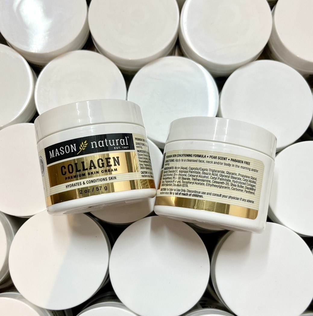 Mason Natural Collagen Beauty Cream 57g. ครีมสูตร Collagen บริสุทธิ์เพียว 100% แพ็คเก็จใหม่