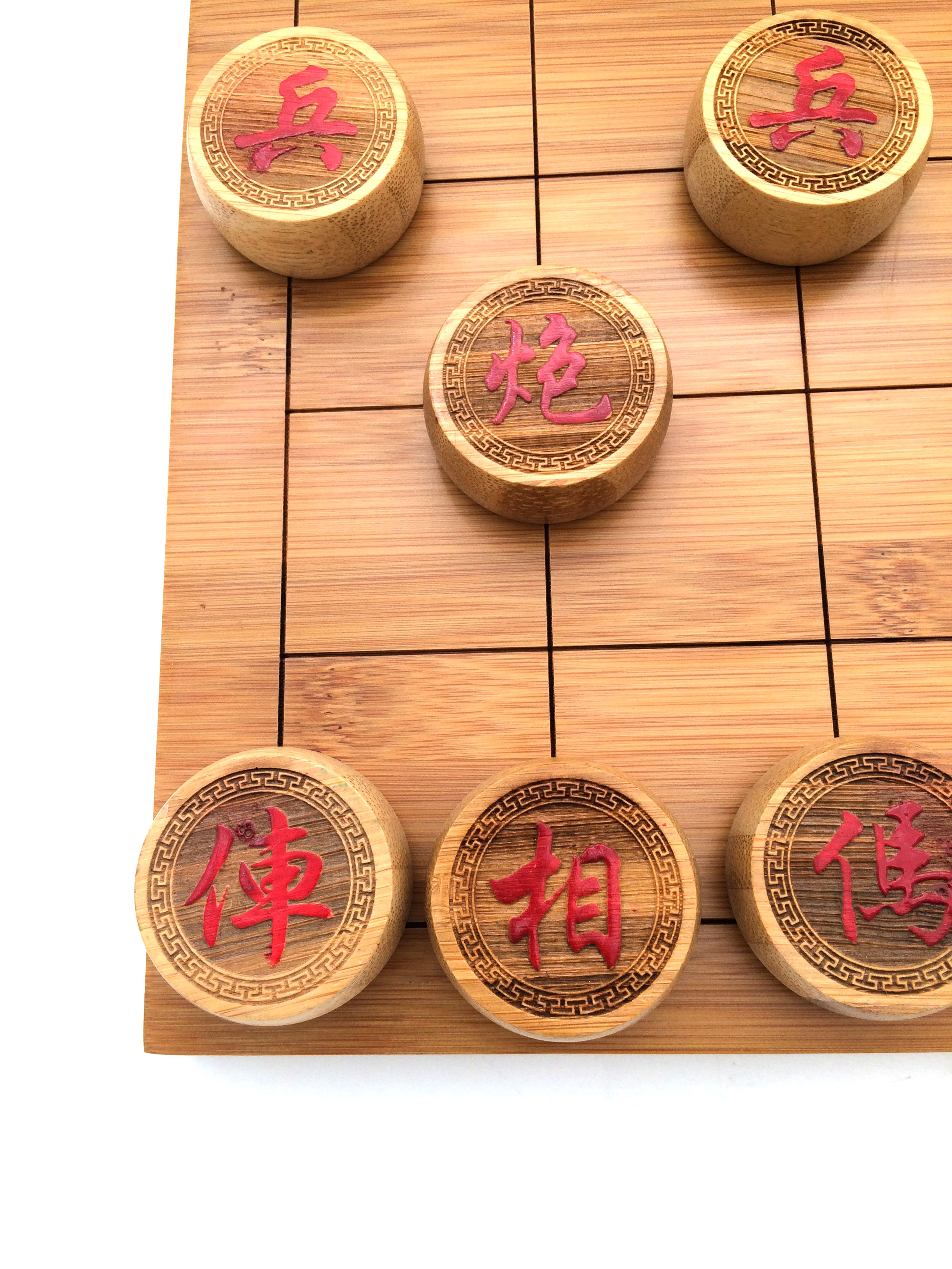 ชุดหมากรุกจีนไม้ไผ่มาตรฐาน