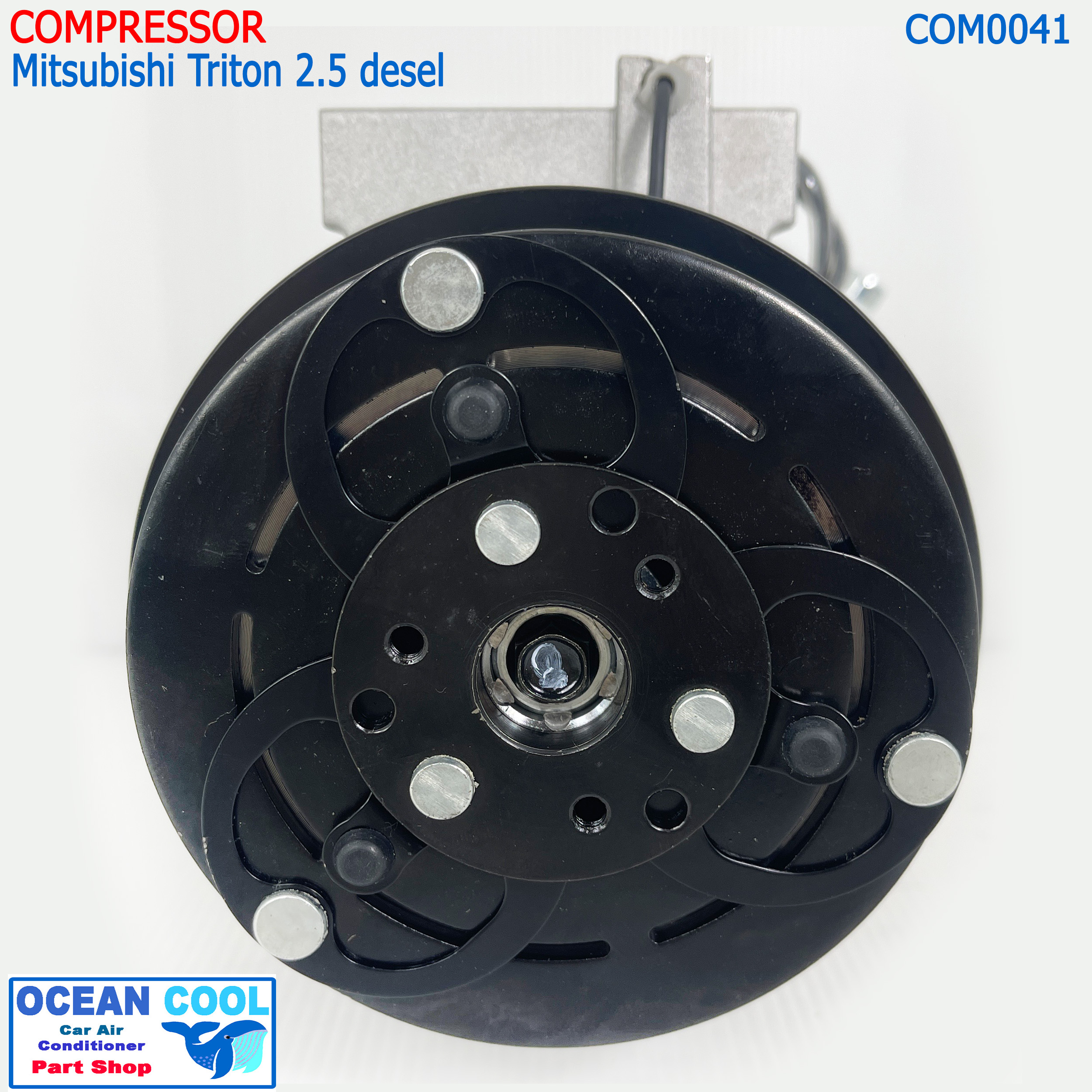 คอมเพรสเซอร์ ไทรทัน เครื่อง 2.5 ดีเซล 2005 - 2014 COM0041 Compressor Mitsubishi Triton 2.5 desel คอมเพลสเซอร์ มิตซูบิชิ ไททัน คอม คอมแอร์รถยนต์ คอมแอร์