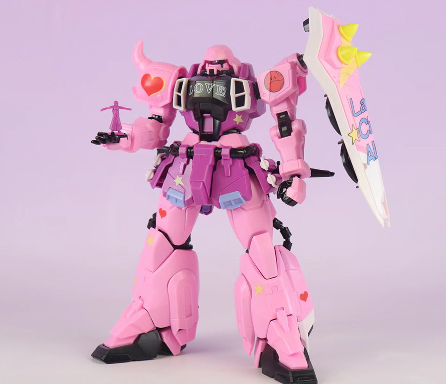 พร้อมส่ง Flash Model MG 1/100 Zaku Pink Warrior LIVE CONCERT [Huanying]