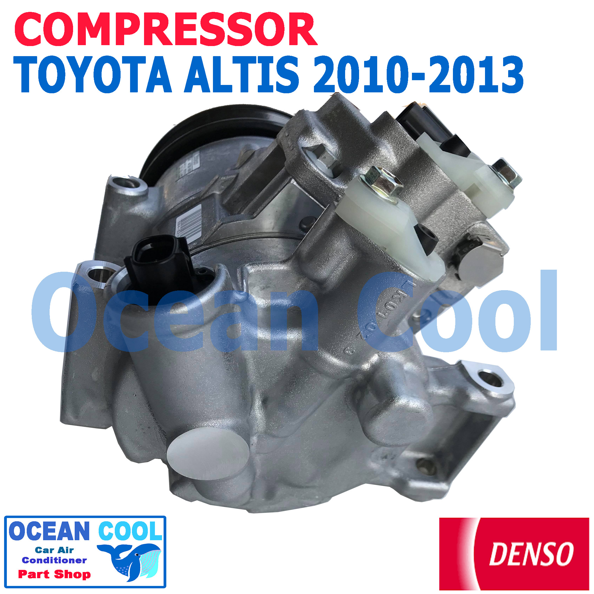 คอมเพรสเซอร์ อัลติส 2010 - 2013 COM0069 DENSO แท้ รหัส 447150-48404D Compressor toyota Altis 2010 - 2013 มี คอนโทรลวาล์ว ควบคุม คอมแอร์รถยนต์ คอมแอร์ คอมเพลสเซอร์ คอม โตโยต้า แอลติส พ.ศ 2553 ถึง 2556 อะไหล่ แอร์ รถยนต์ 2011 2012 2554 2555