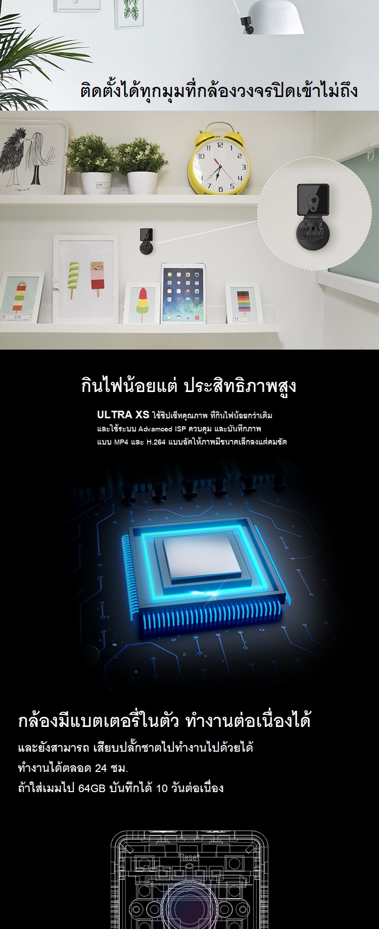 Ultra XS monzyshop2.com กล้องวงจรปิดจิ๋ว