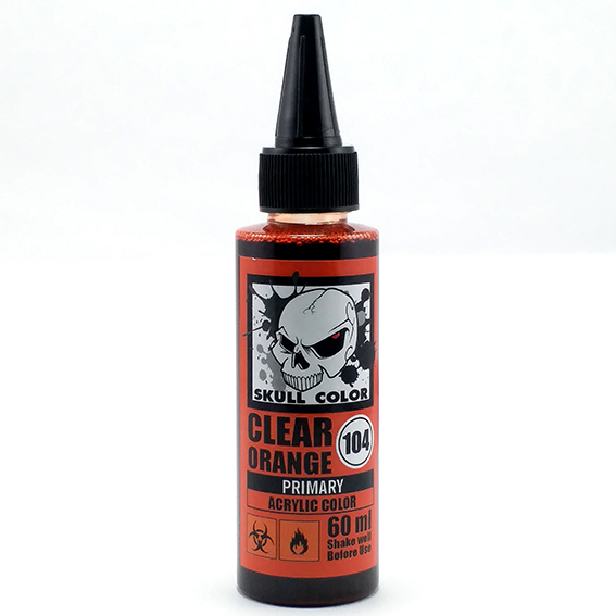 Skull Color 104 Clear Orange