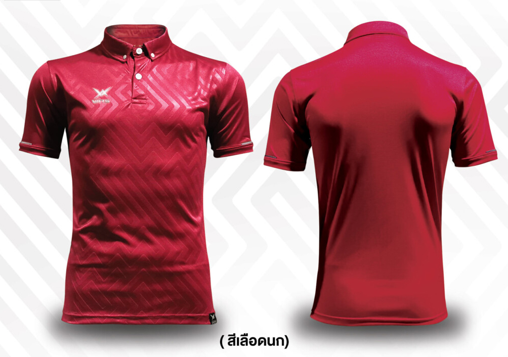 VINS SPORT POLO วินส์สปอร์ต เสื้อโปโลสปอร์ต เสื้อคอปก โปโลสปอร์ต เลือดหมู