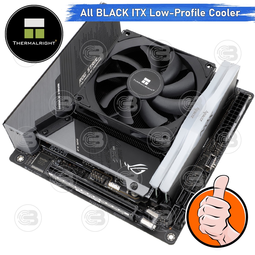 [CoolBlasterThai] Thermalright AXP90 X47 Black Low-Profile CPU Cooler with 4 Heatpipes ประกัน 6 ปี