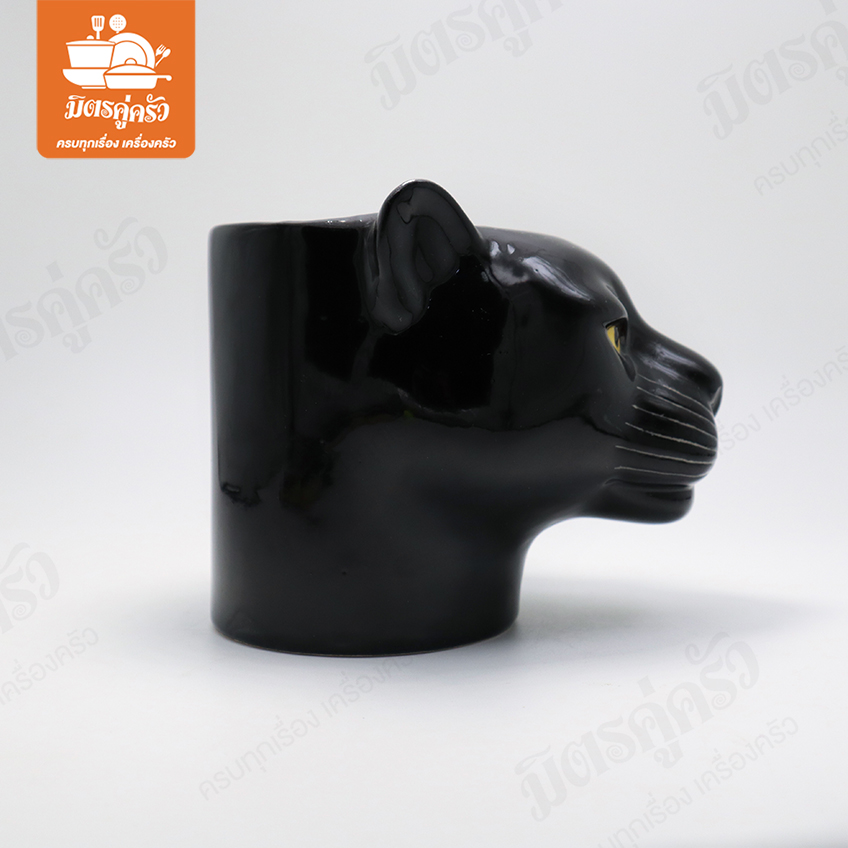 ที่ใส่ปากกา เก็บช้อน ลายเสือดำ