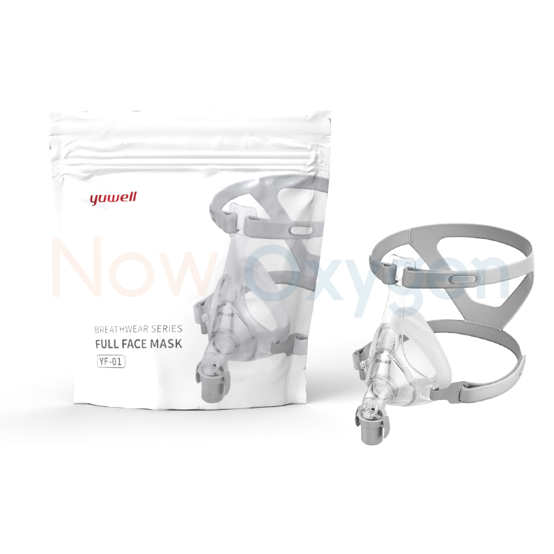 หน้ากากชนิดครอบจมูกและปากสำหรับเครื่อง CPAP Bipap (Yuwell Nasal Mask YF-01) มีขนาด S M L