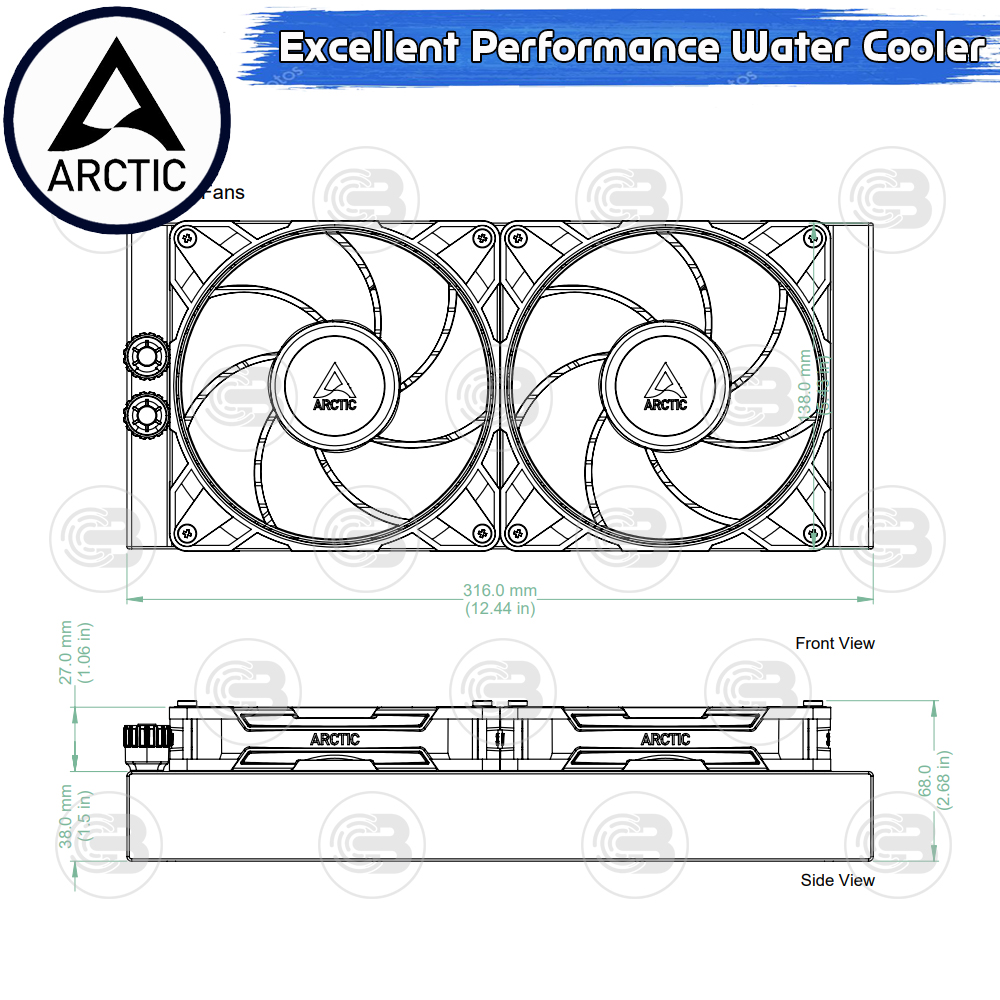 [CoolBlasterThai] ARCTIC Liquid Freezer III PRO 280 Black (All-In-One CPU Water Cooler) (LGA1851/1700/AM5/AM4)