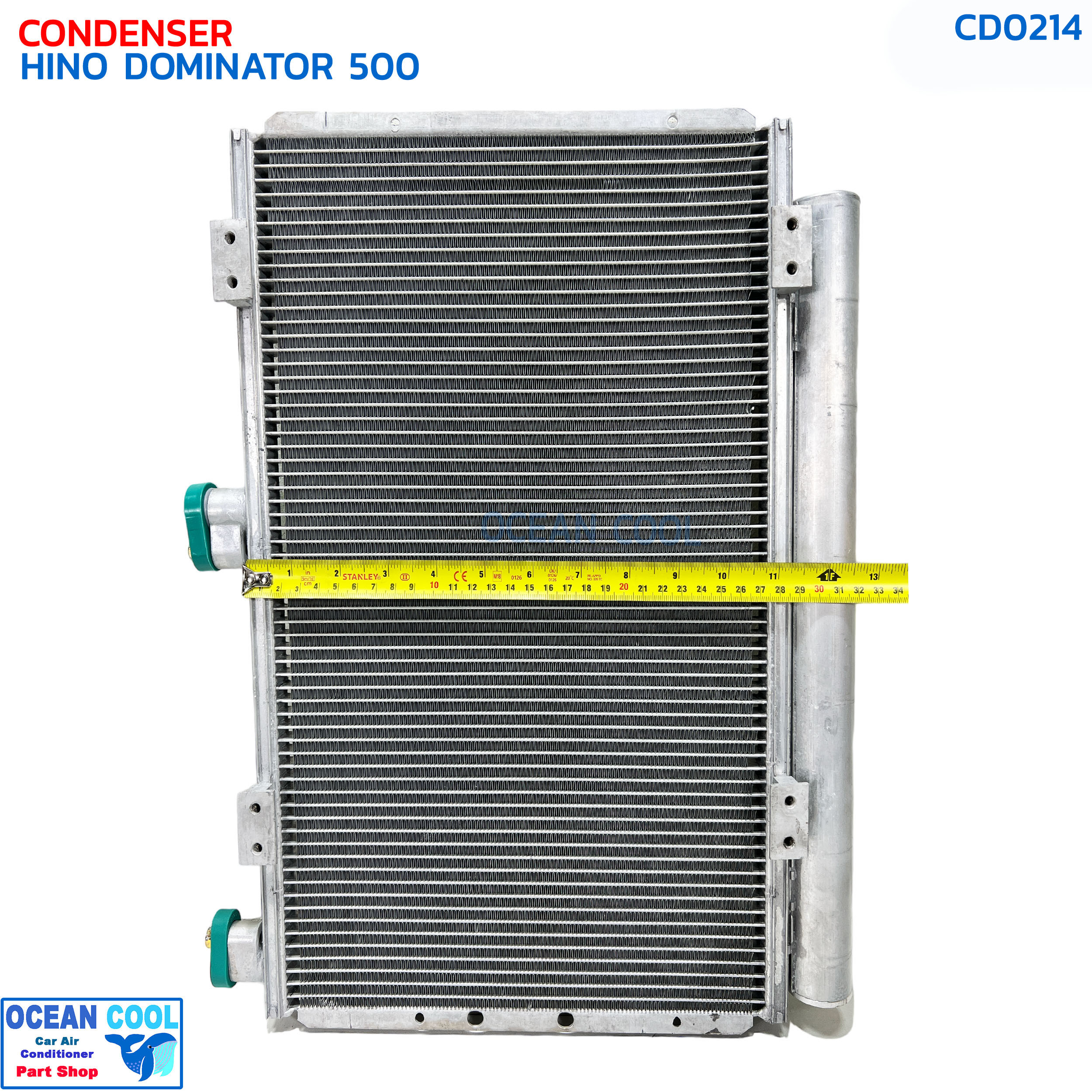 แผงแอร์ ฮีโน่ โดมิเนเตอร์ 500 CD0214 CONDENSER HINO DOMINATOR 500 แผงรังผึ้งแอร์ แผงคอยล์ร้อน คอยล์ร้อน คอนเดนเซอร์