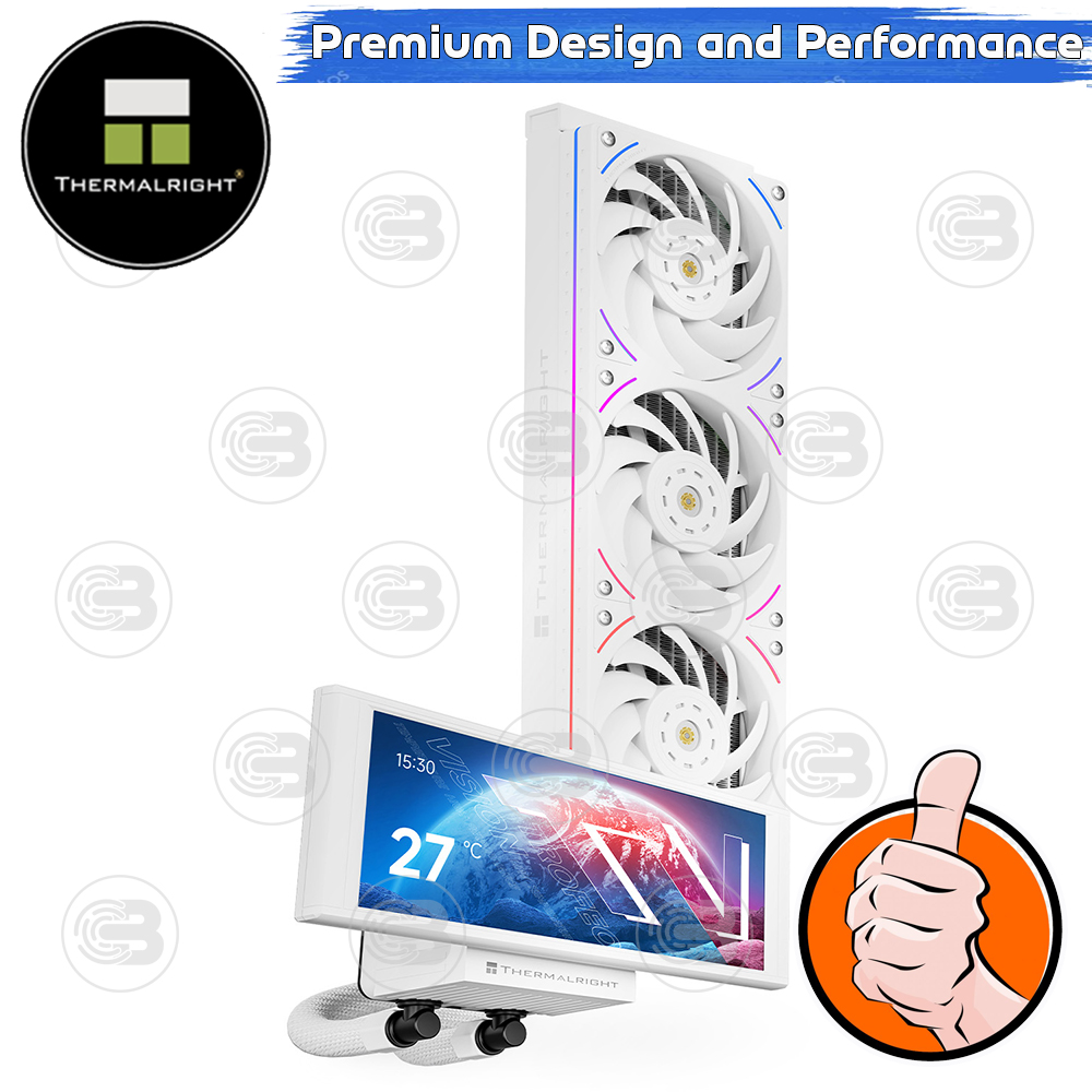 [CoolBlasterThai] Thermalright Trofeo Vision 360 ARGB WHITE AIO Liquid CPU Cooler (AM5/LGA1851 Ready) ประกัน 6 ปี