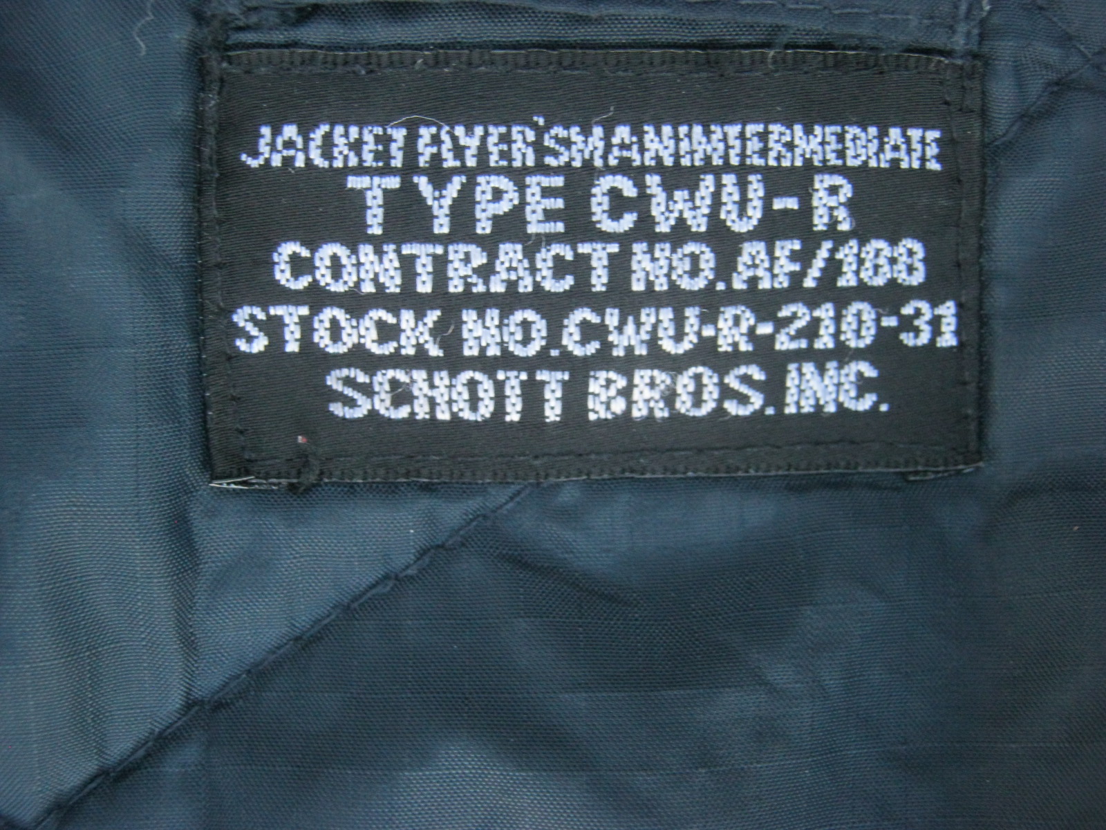 CWU-R flight jacket schott
