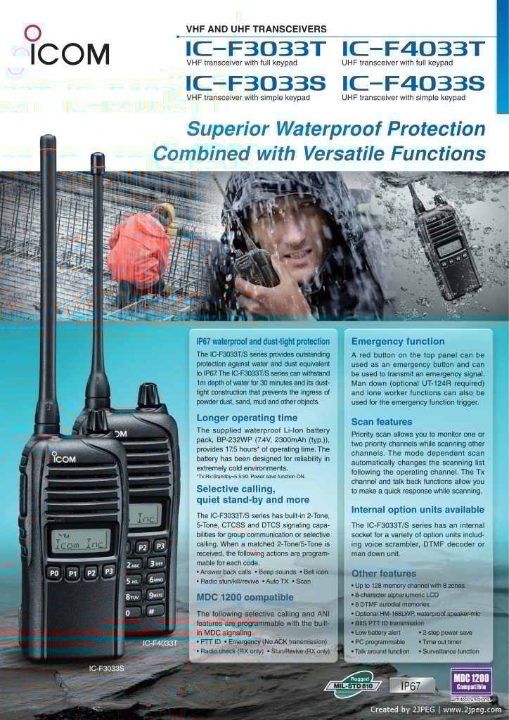 วิทยุสื่อสารทุกย่านความถี่ ยี่ห้อ ICOM