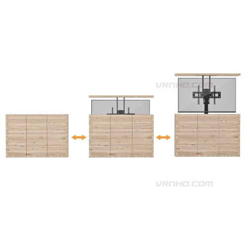 Metalnic New! M2000-SB8R ขาตั้งทีวีขนาด 37-65 นิ้ว Max VESA 600x400mm., Weight Capacity 50 Kg., ปรับยกจอขึ้น-ลง ด้วยมอเตอร์ไฟฟ้า สำหรับงานติดตั้งซ่อนในตู้เอนกประสงค์ หรือตู้คาบิเนต (ราคาไม่รวมตู้) รับประกันมอเตอร์ 1 ปี
