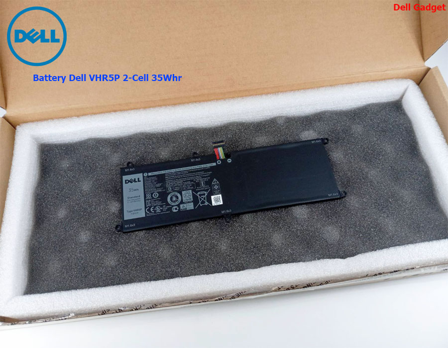 Battery Dell Latitude 11 รุ่น 5175, 5179 2-In-1, 2-Cell, 35Wh, แบตเตอรี่ Dell VHR5P ของแท้รับประกันศูนย์ Dell Thailand On-site Service