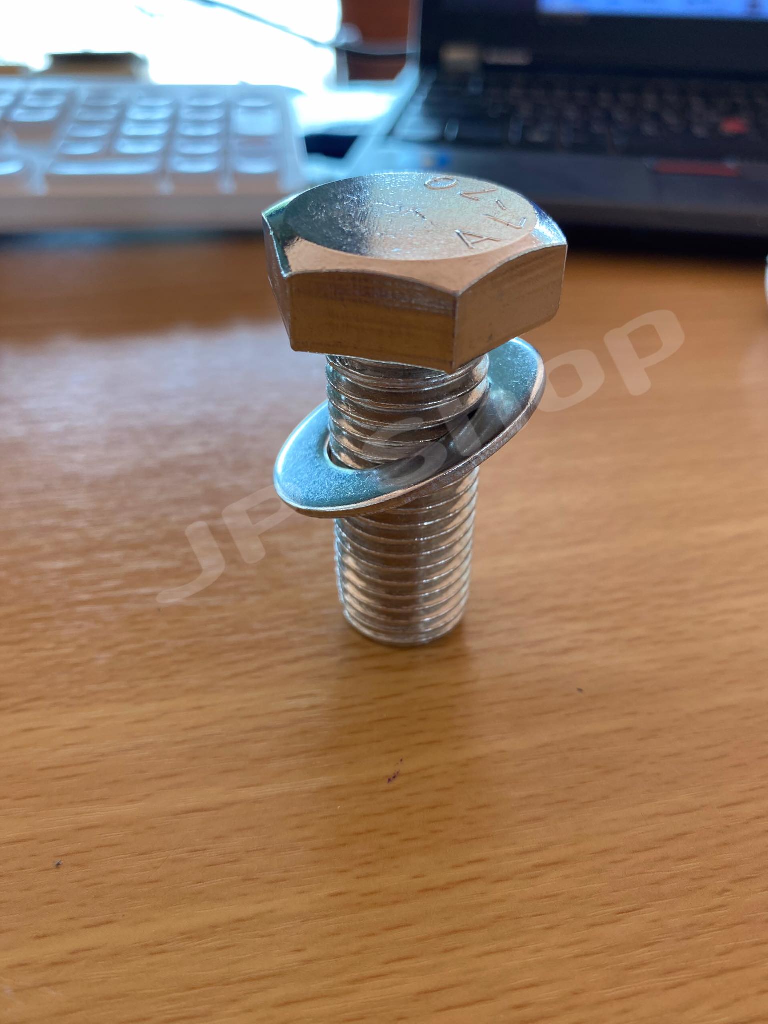 น็อตสแตนเลส304 สกรูหกเหลี่ยม ขนาดM20*50มม. ราคา/ชุด #205050