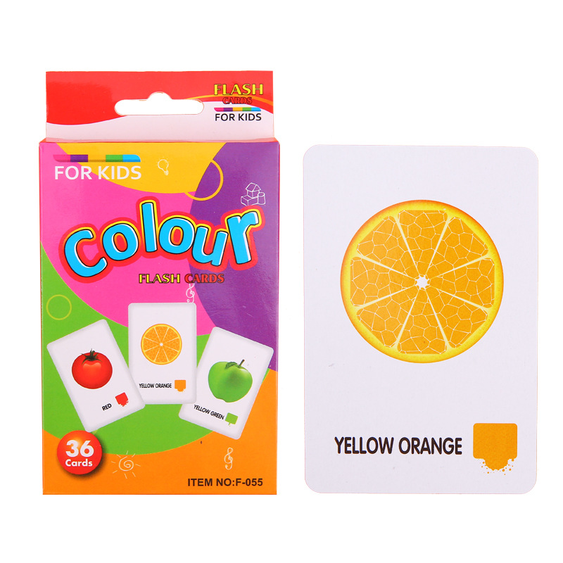 บัตรคำหมวดสี Flash Cards (Colour)