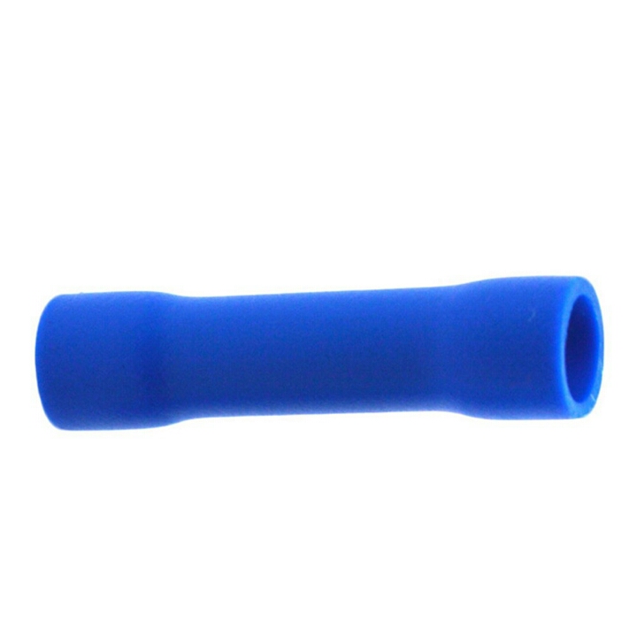 Blue Insulated Terminal Straight Butt Crimp Connector