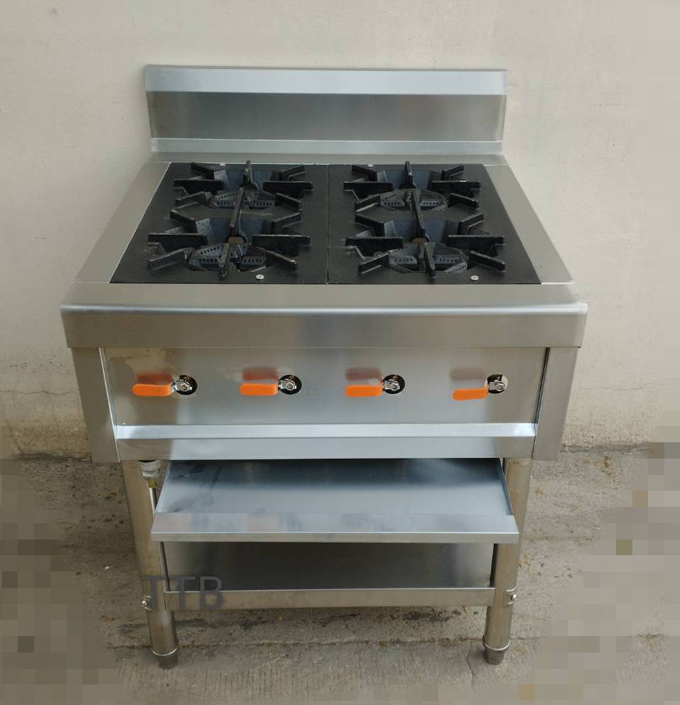 เตาฝรั่งสแตนเลส แบบ 4 หัว รุ่น : ST4-707580