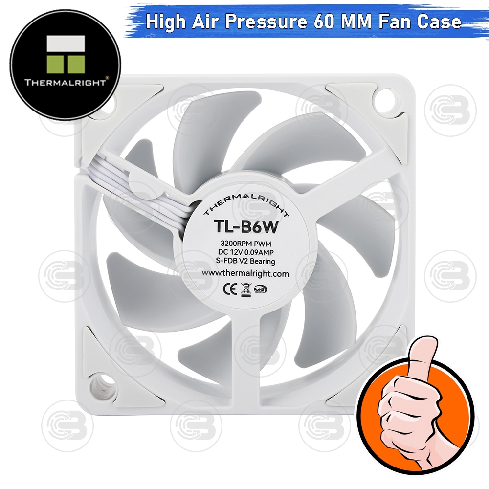[CoolBlasterThai] Thermalright TL-B6W High Air Pressure PC Fan Case (size 60 mm.) ประกัน 3 ปี
